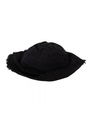 Sombrero de algodón Dolce & Gabbana negro