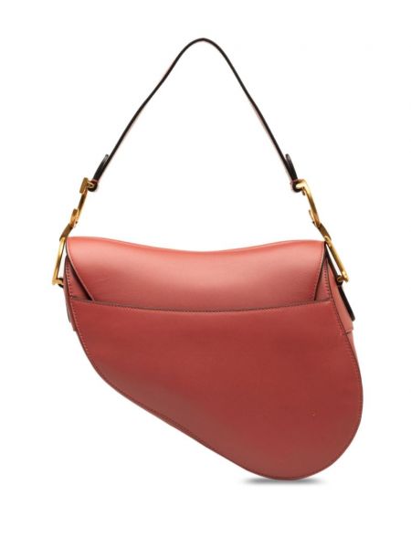 Kožená kabelka Christian Dior Pre-owned červená