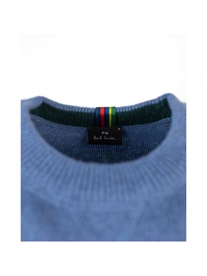 Jersey de lana de lana merino de tela jersey Ps By Paul Smith azul