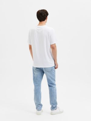 T-shirt Selected Homme bianco