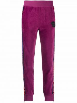 Pantalones de chándal de terciopelo‏‏‎ Just Cavalli violeta