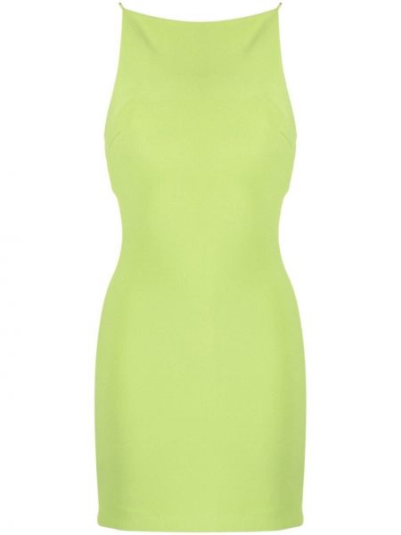 Sukienka mini dopasowana bez rękawów Bec + Bridge zielona