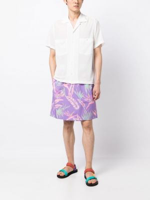 Shorts de sport à imprimé Fumito Ganryu violet