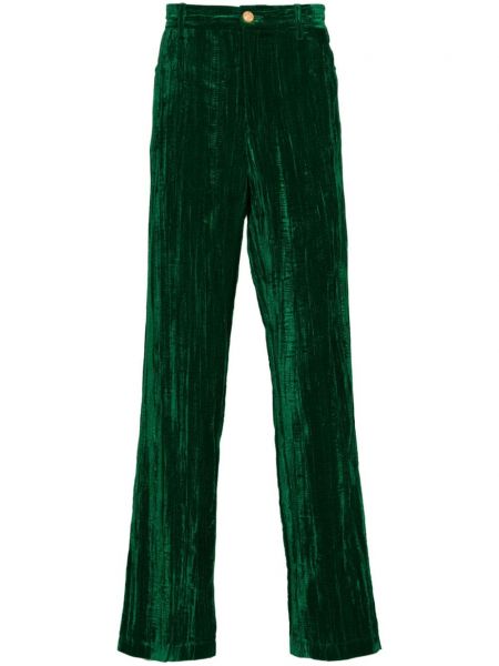 Rovné kalhoty Séfr zelené