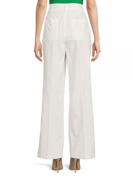 Широкие брюки с высокой талией Calvin Klein белые