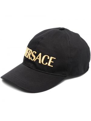 Cappello con visiera ricamato Versace