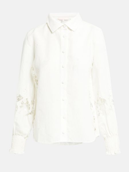 Льняная блузка Valerie Khalfon белая