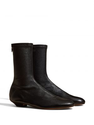 Ankle boots en cuir Khaite noir