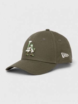 Șapcă din bumbac New Era verde