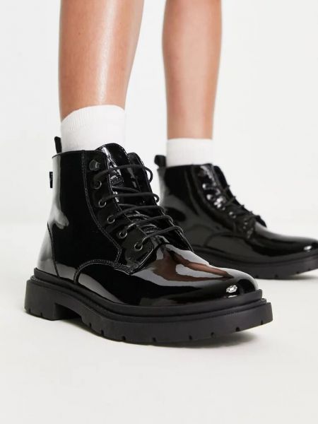 Кожаные ботинки на шнуровке Levi’s® черные