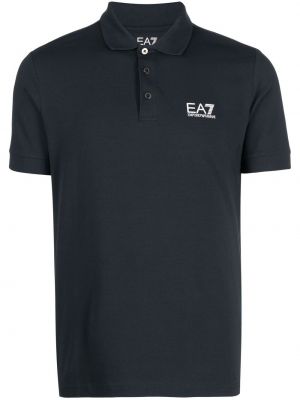 Polo krekls ar apdruku Ea7 Emporio Armani zils