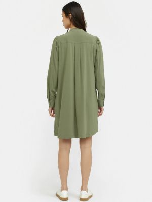 Платье-рубашка Soft Rebels зеленое