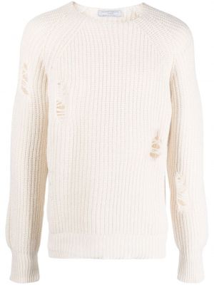 Пуловер с разкъсвания Société Anonyme бяло