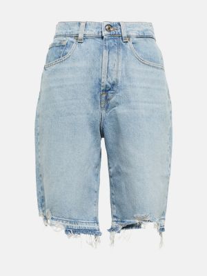 Obrabljene kratke jeans hlače 7 For All Mankind