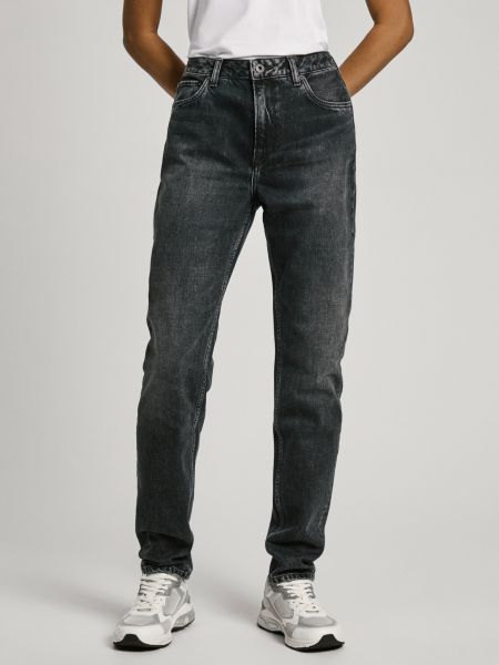 Džíny běžného střihu Pepe Jeans černé
