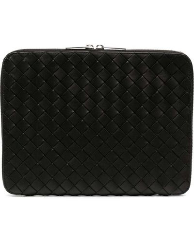 Τσάντα laptop με φερμουάρ Bottega Veneta μαύρο