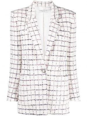 Blazer con botones con estampado Alessandra Rich blanco