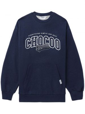Sweatshirt aus baumwoll mit print Chocoolate blau