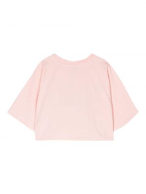 Tričko s potiskem Kenzo růžové