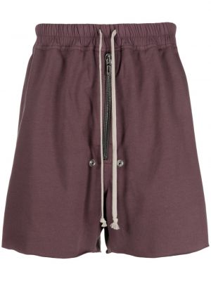 Bavlnené šortky Rick Owens fialová