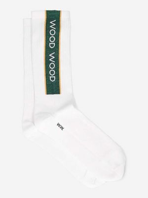 Спортни чорапи Wood Wood бяло