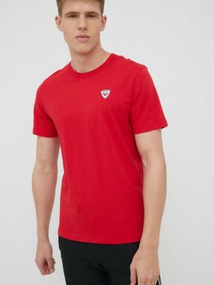 Хлопковая футболка Rossignol красная
