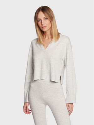 Relaxed fit megztinis Gina Tricot pilka