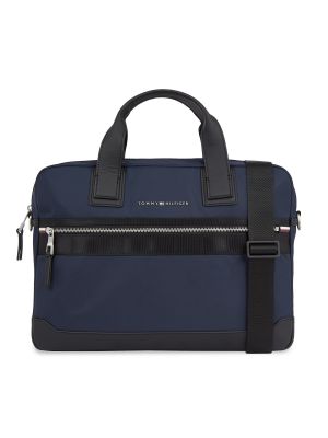 Найлонови чанта за лаптоп Tommy Hilfiger синьо