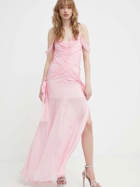 Testhezálló hosszú ruha Aniye By rózsaszín