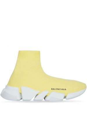 Sneakers Balenciaga Speed κίτρινο