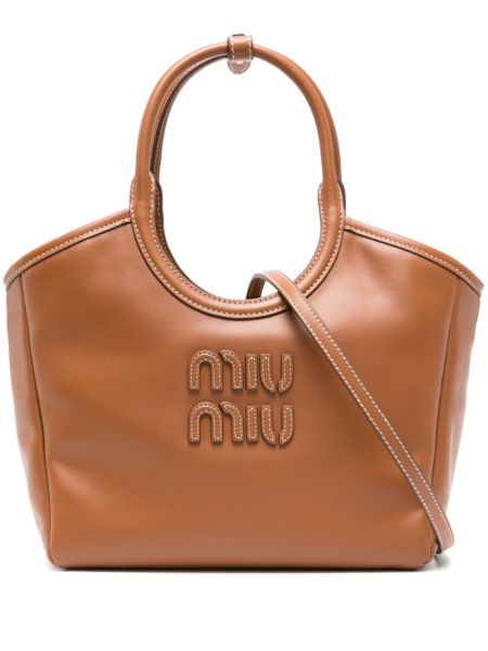 Shopping bag Miu Miu brun