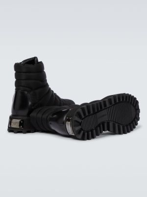 Prešívané trekingové topánky Dolce&gabbana čierna