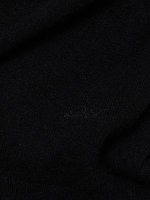 Haut en laine en tricot Dunst noir