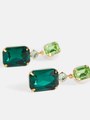 Kolczyki z kryształkami Jennifer Behr zielone