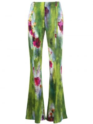 Pantaloni con stampa tie-dye Acne Studios verde