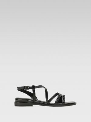 Černé kožené sandály Lasocki