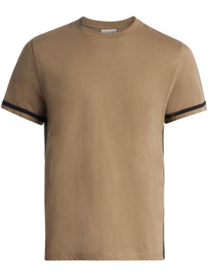 T-shirt brodé à imprimé Qasimi beige