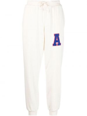 Памучни спортни панталони Adidas бяло