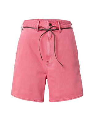 Pantaloni cu stele G-star Raw roz