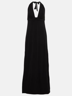 Μάξι φόρεμα από ζέρσεϋ Max Mara μαύρο