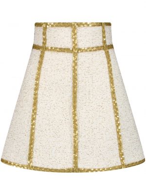 Mini suknja sa šljokicama Giambattista Valli bijela