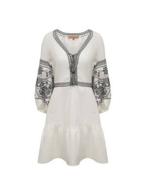 Льняное платье Ermanno Scervino, белое