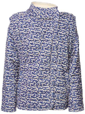 Jacke aus baumwoll mit print Marant Etoile blau