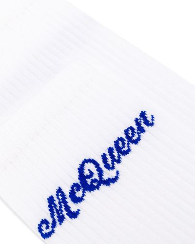 Calcetines de punto Alexander Mcqueen blanco