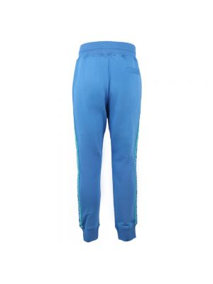 Spodnie sportowe Versace Jeans Couture niebieskie