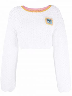 Пуловер Chiara Ferragni бяло