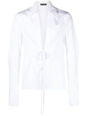 Βαμβακερό πουκάμισο Ann Demeulemeester λευκό