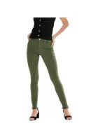 Зеленые женские джинсы скинни