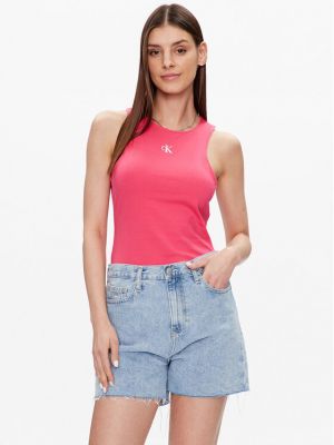 Felső Calvin Klein Jeans rózsaszín