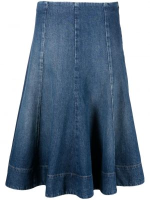 Džínsová sukňa Khaite modrá